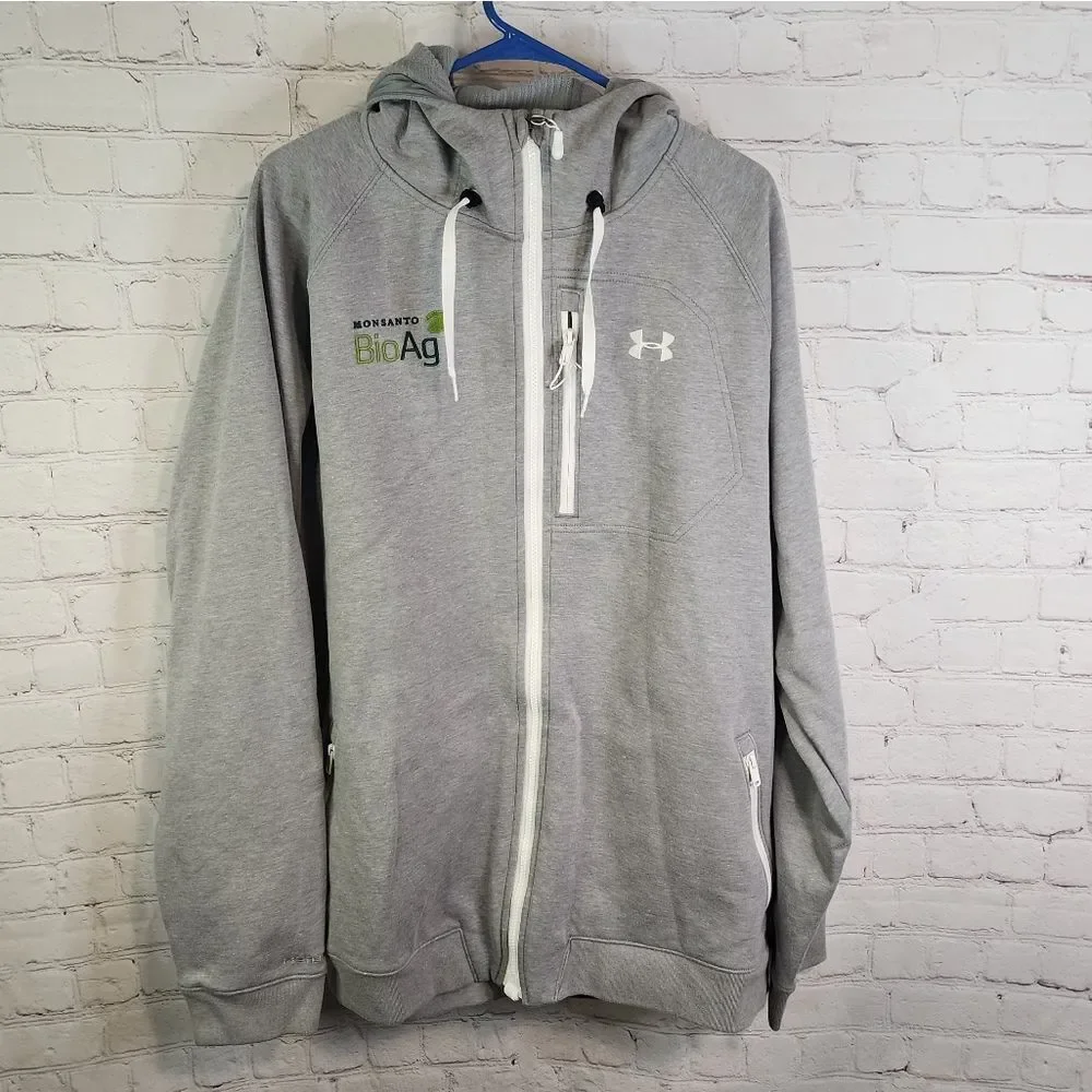 Under Armour Men's Gray Full-Zip Hoodie Jacket