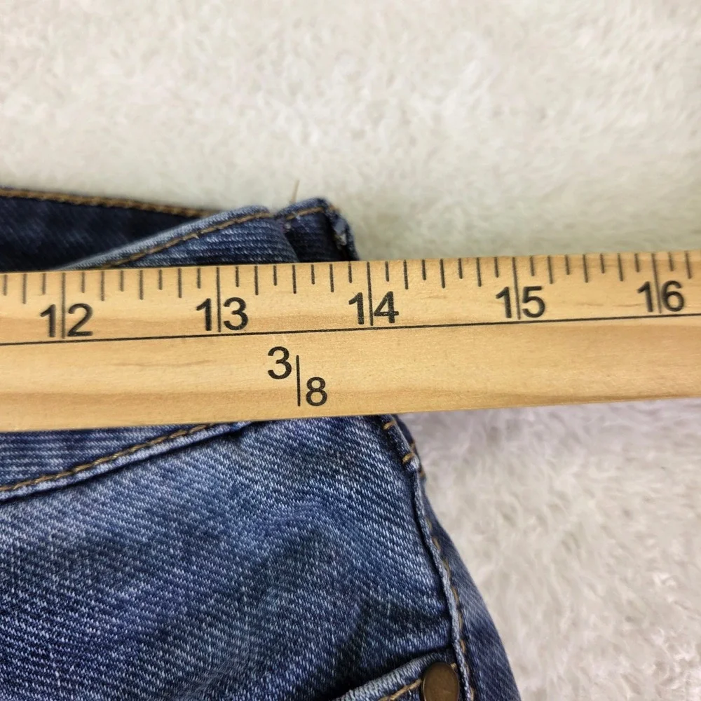 d.jeans Womens Size 6 Dark Wash Exposed Button Fly Stretch Denim Jeans RN55356