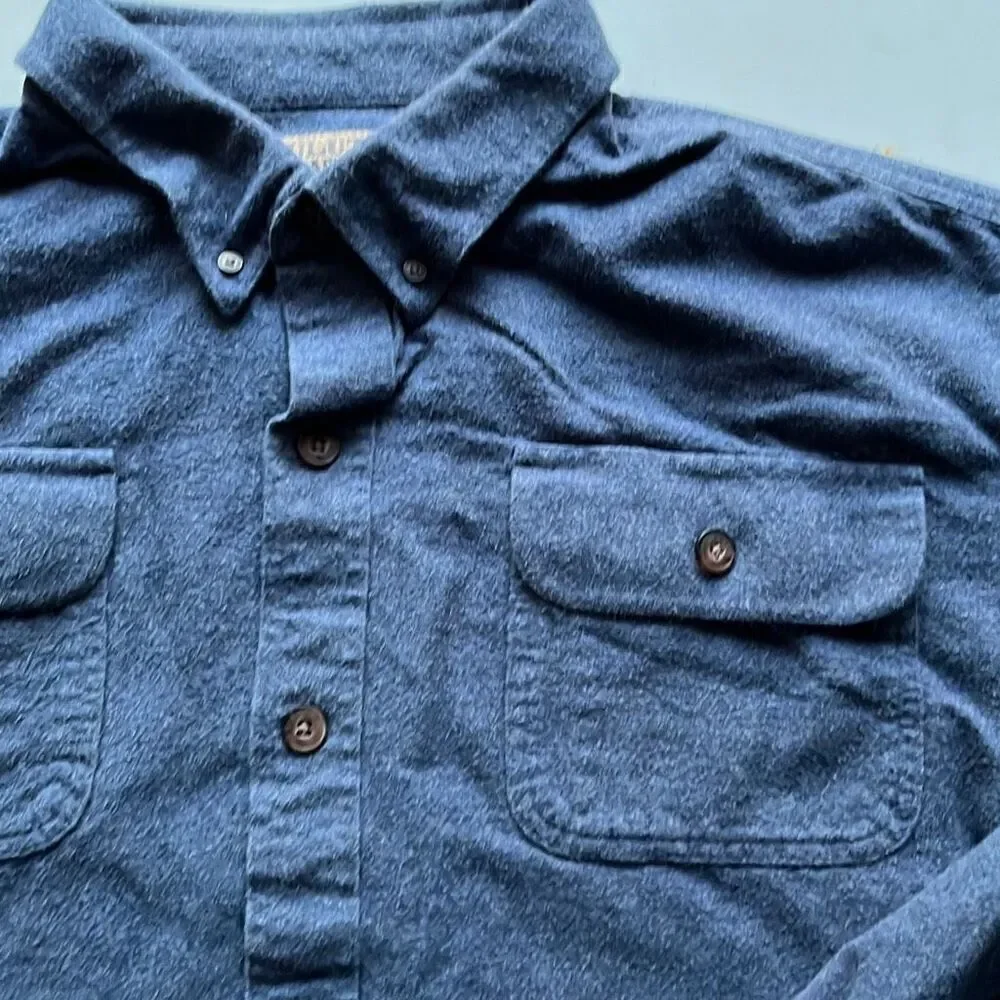 Duluth Trading Co. Button Down Cotton Flannel Sz. XL