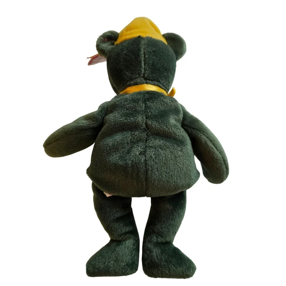Ty Beanie‎ Babies Johnny John Deere 4-H Bear Green Yellow Plush 2006 47044 NWT