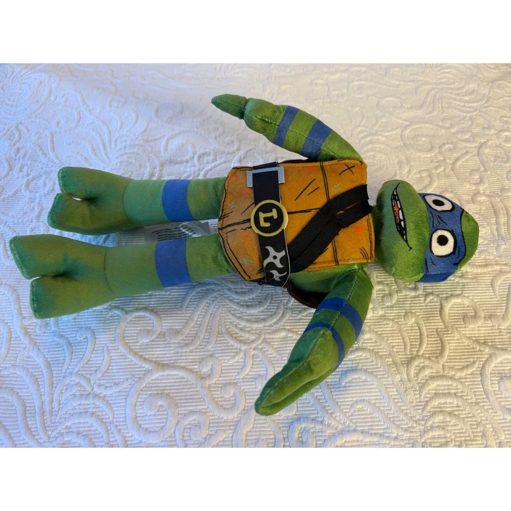 Teenage Mutant Ninja Turtles Mutant Mayhem Leonardo Plush‎ Stuffed Toy 14 inches