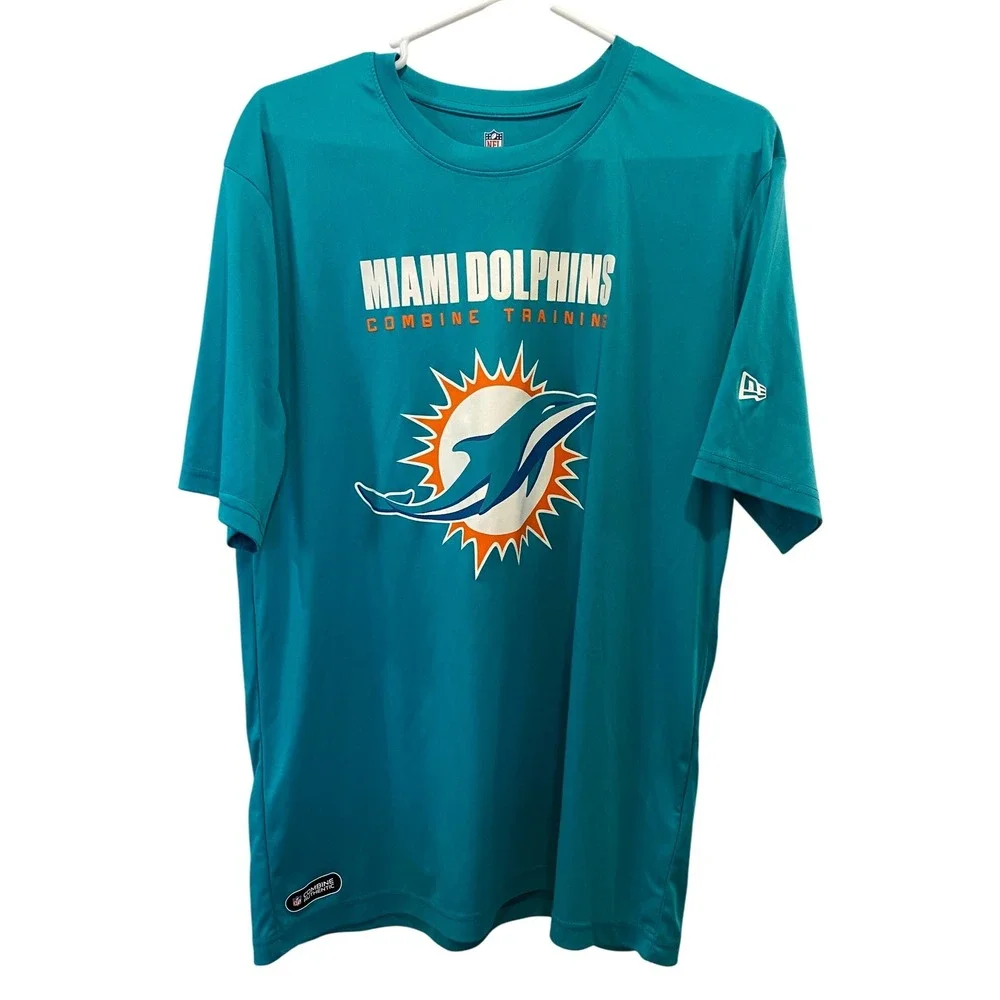 Miami‎ Dolphins Combine Training NFL Team Apparel T-Shirt Men's Size L