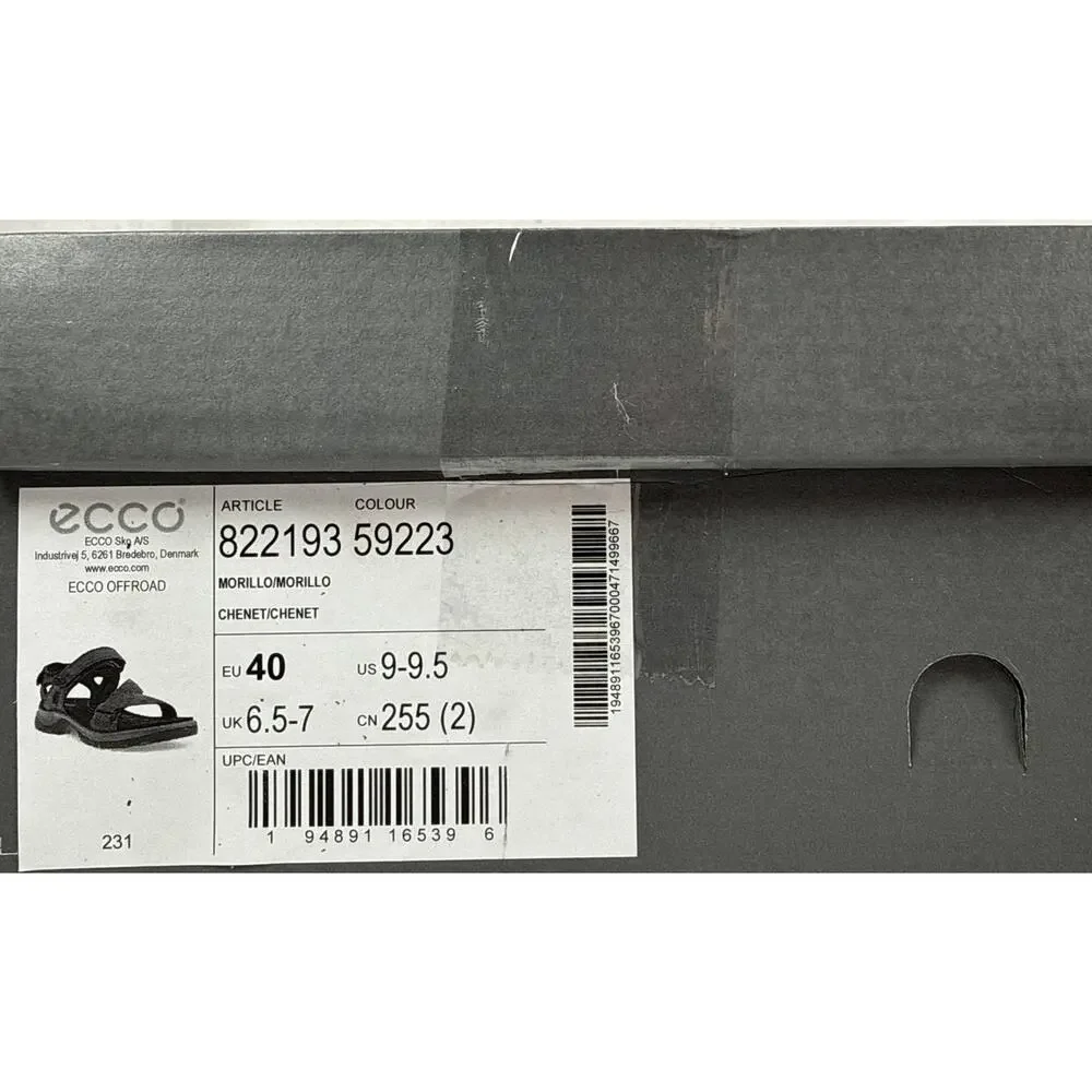 Ecco Offroad Sandals Womens 9 9.5 EU 40 Red Morillo‎ Leather Adjust Straps
