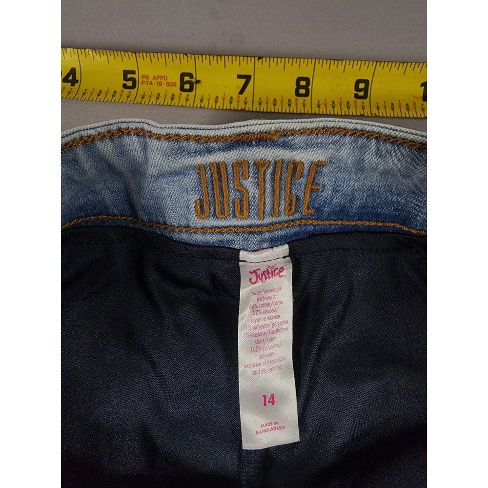Justice denim skirt