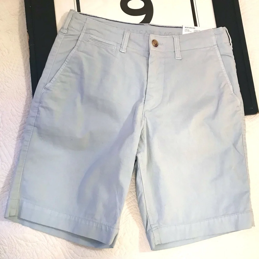 NWT American Eagle Classic 10” Shorts Light Blue