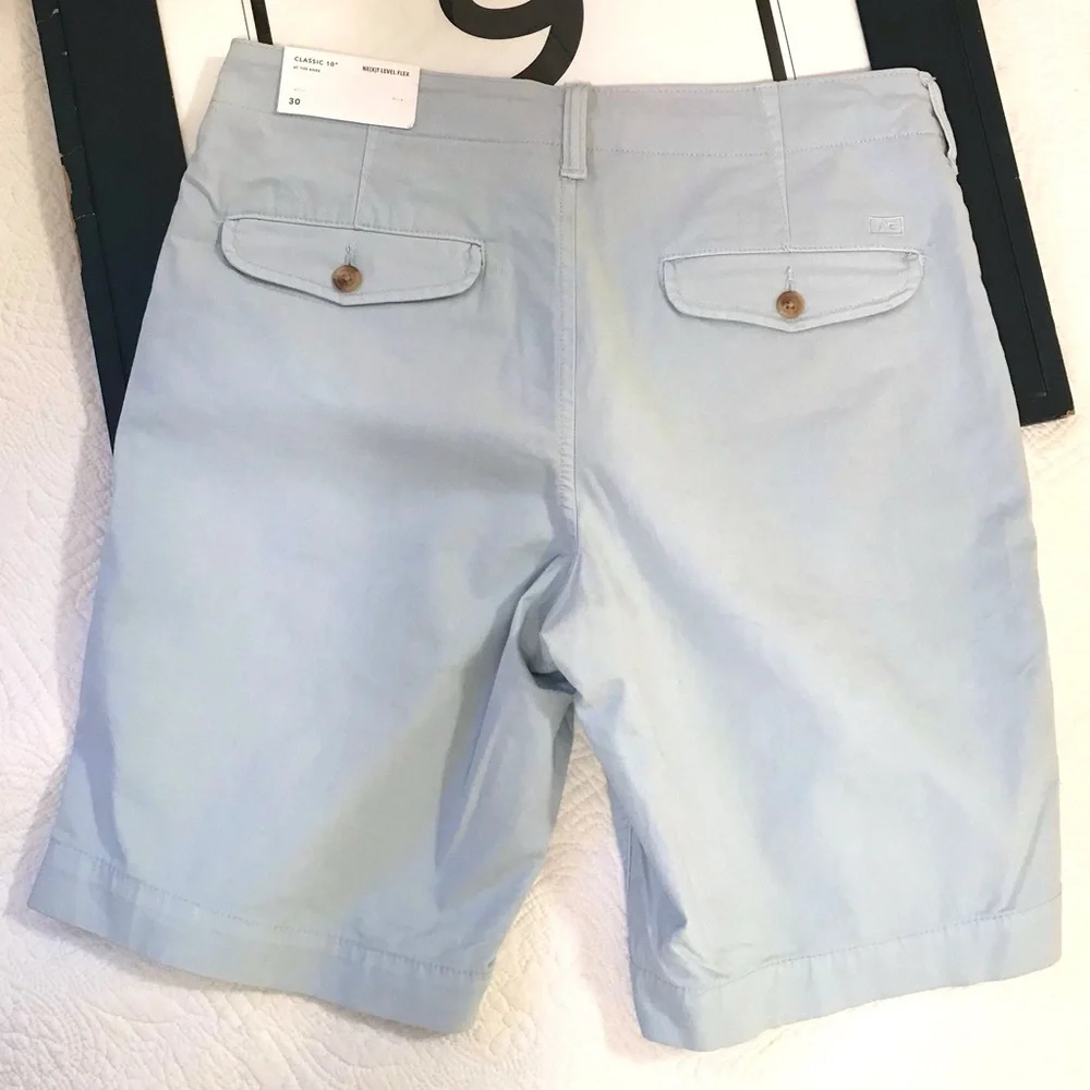 NWT American Eagle Classic 10” Shorts Light Blue