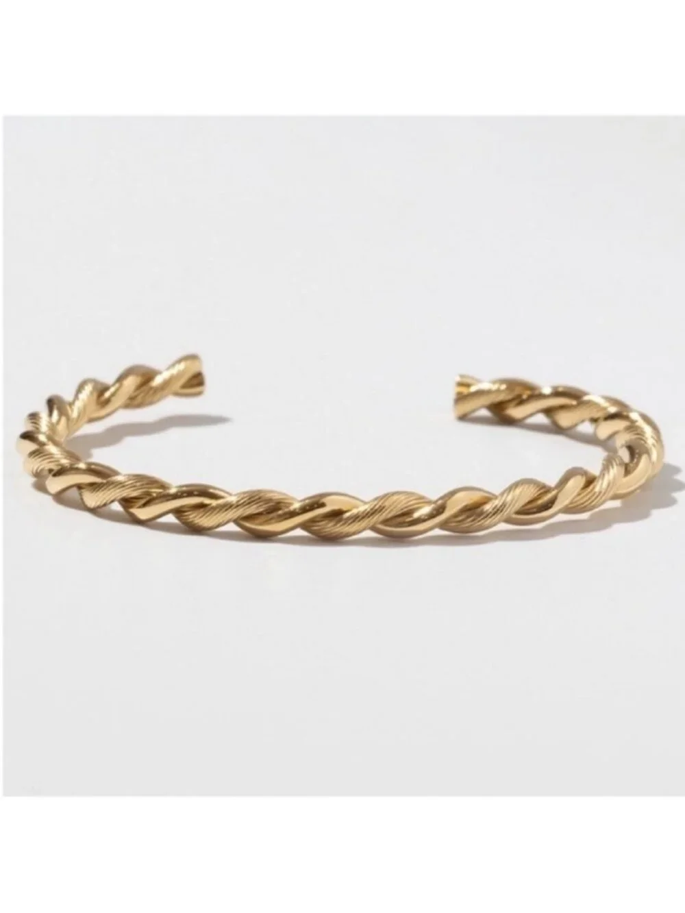 New! Anthropologie Gold Braided Cuff Bracelet NWOT