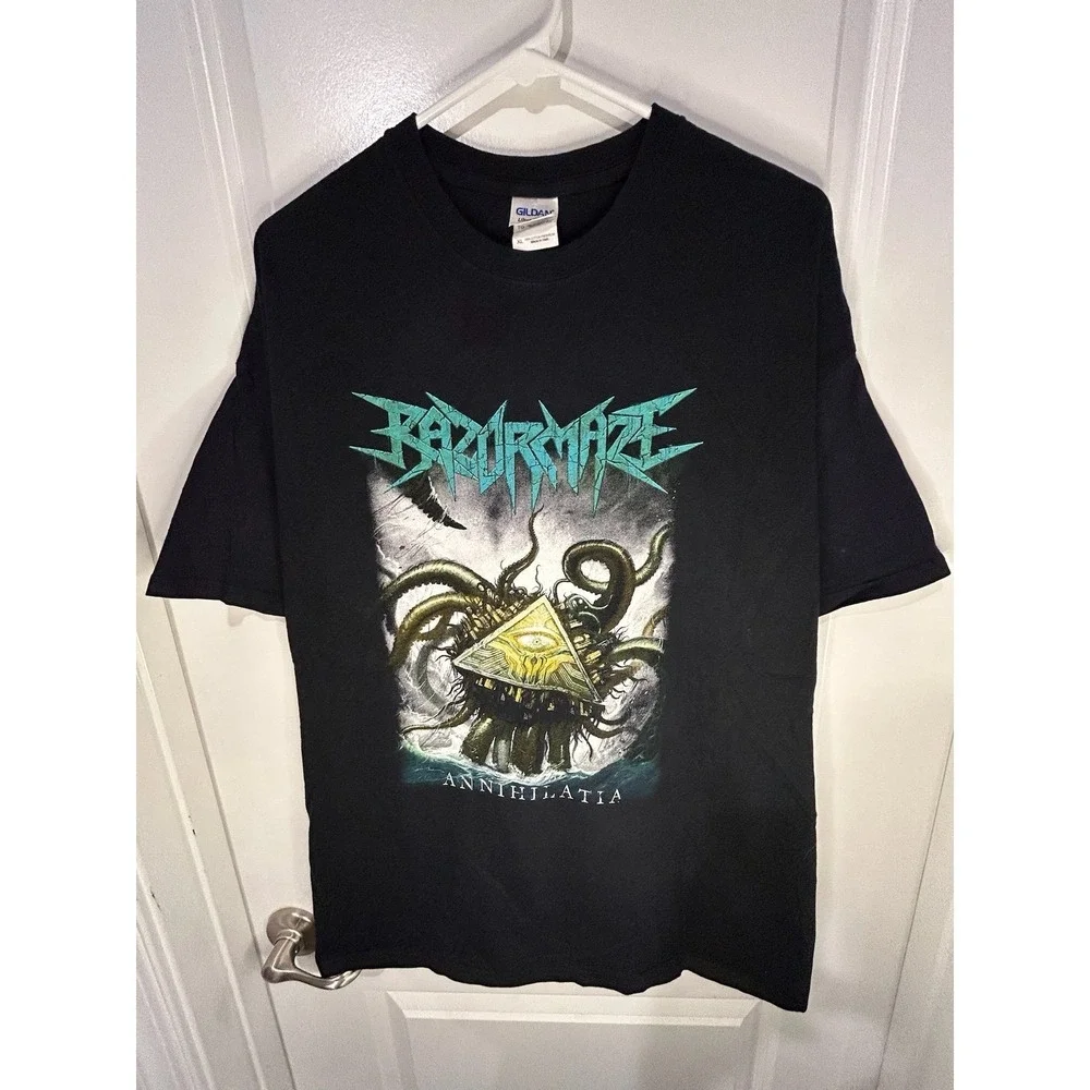 Vintage Y2k Razormaze Annahilatia Music Band‎ T-Shirt