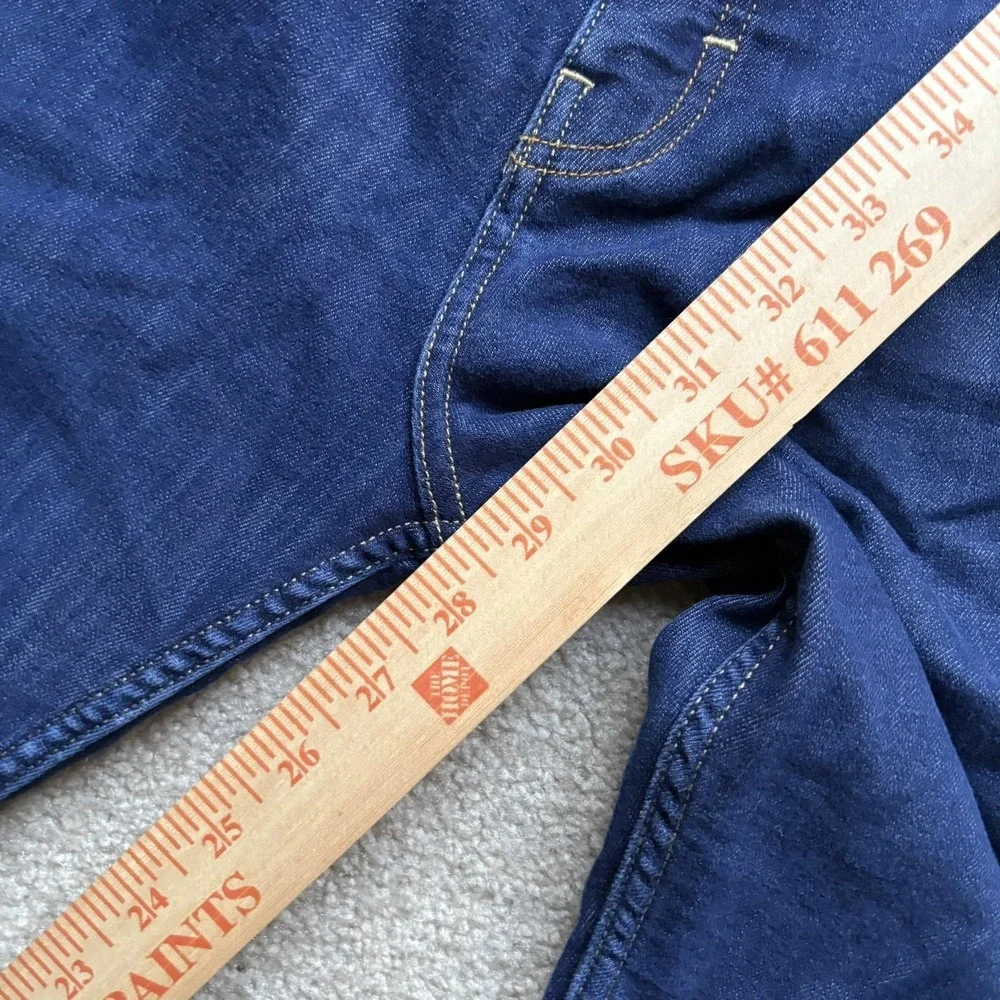 Patagonia Jeans Womens 33x28.5 Dark‎ Wash Straight Regular Organic Cotton Denim