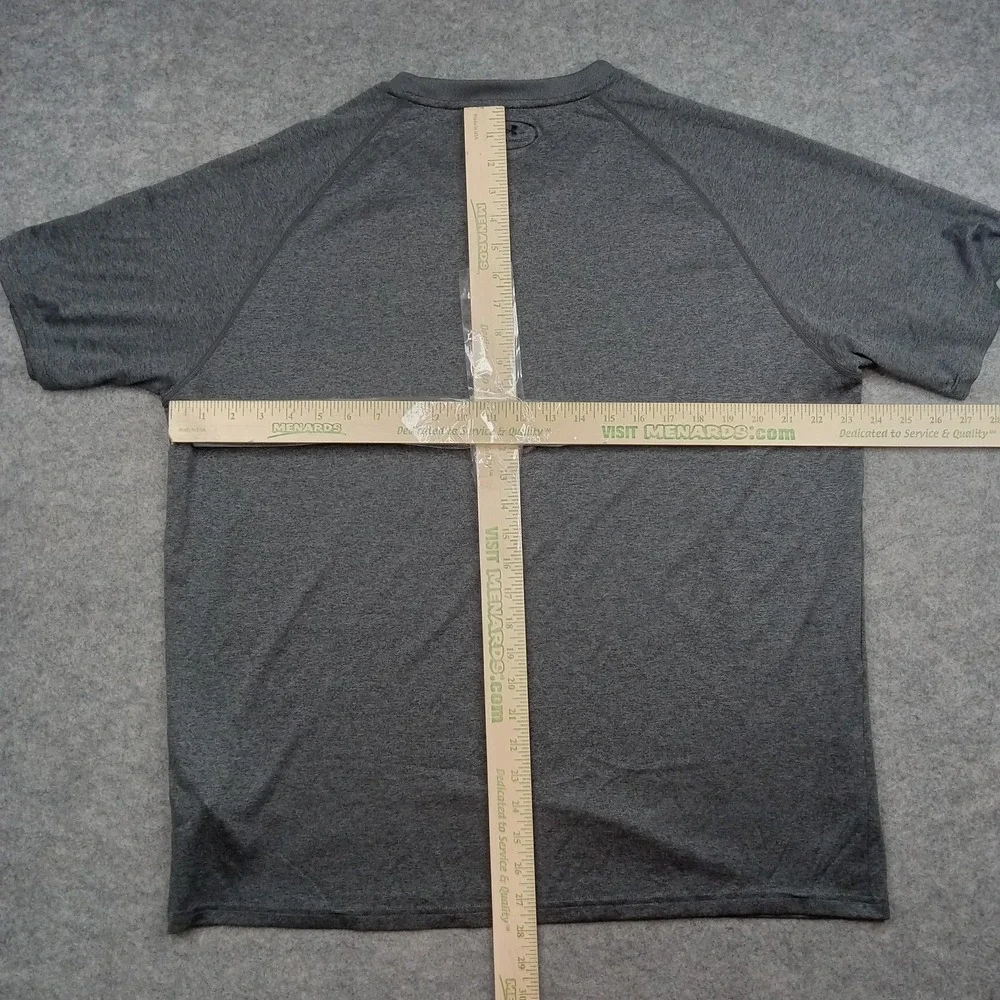 Under Armour Shirt Mens XL Gray HeatGear Raglan Short Sleeve Athletic Top Gym‎