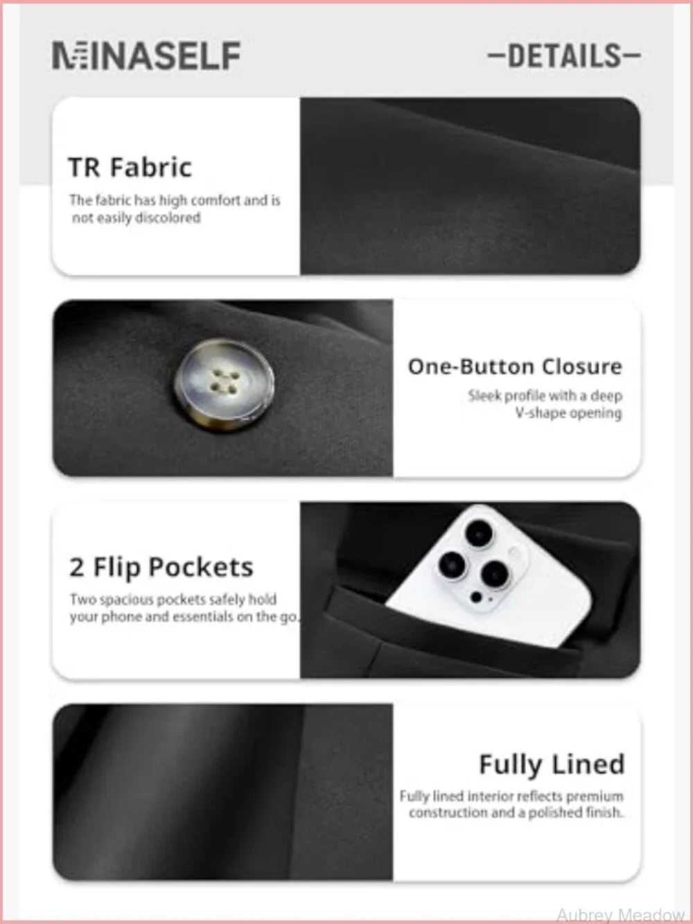 Lightweight Fully-Lined Open-Front Slim-Fit Blazer Jacket