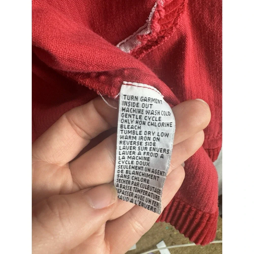 Talbots Red Corduroy 100% Cotton Zip Up Jacket Womens P Small EUC VTG 90s‎ Y2K