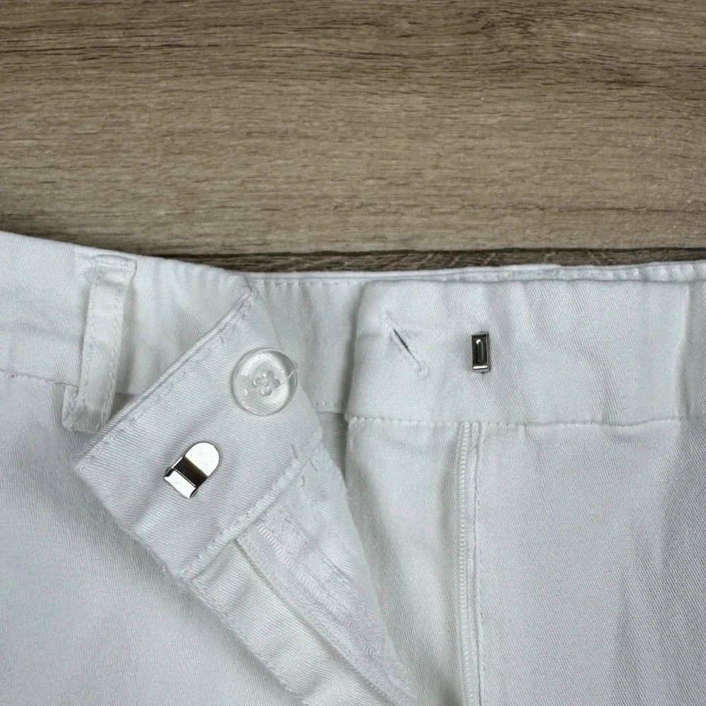 Chadwicks‎ Of Boston Womans Size 16 White Cotton Blend Bermuda Shorts Chino