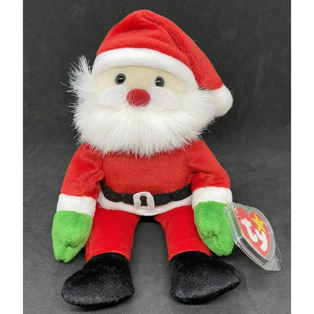 Ty Beanie Baby Santa 1998 Plush Toy MWMT Retired‎