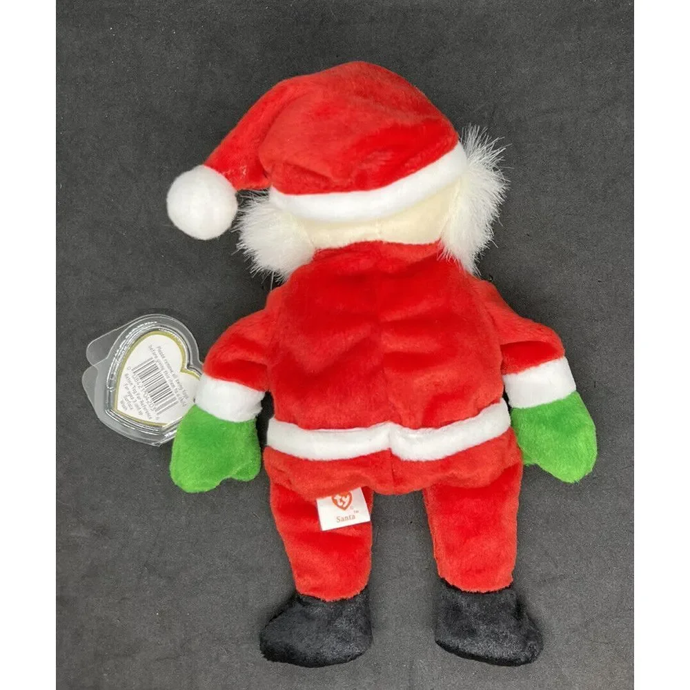 Ty Beanie Baby Santa 1998 Plush Toy MWMT Retired‎