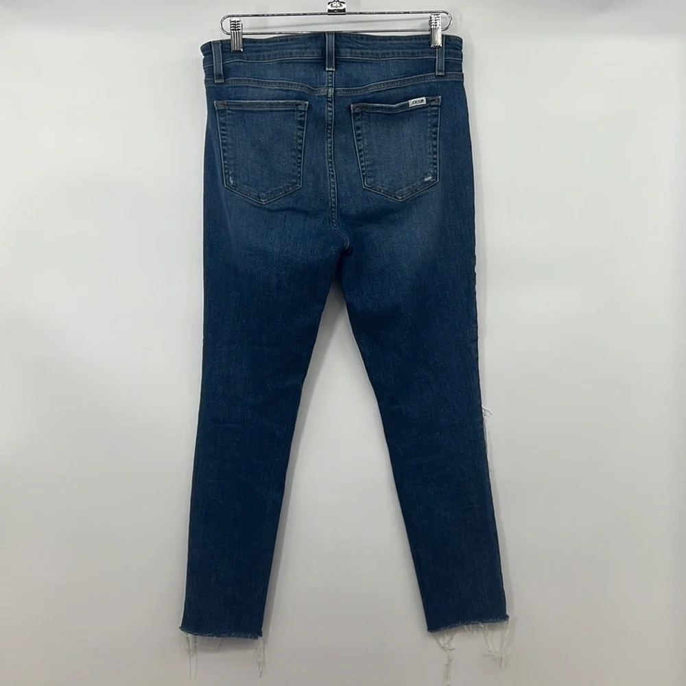 Joe's Jeans Womens 31 High Rise Ankle Skinny Medium Wash Distressed Cotton Denim