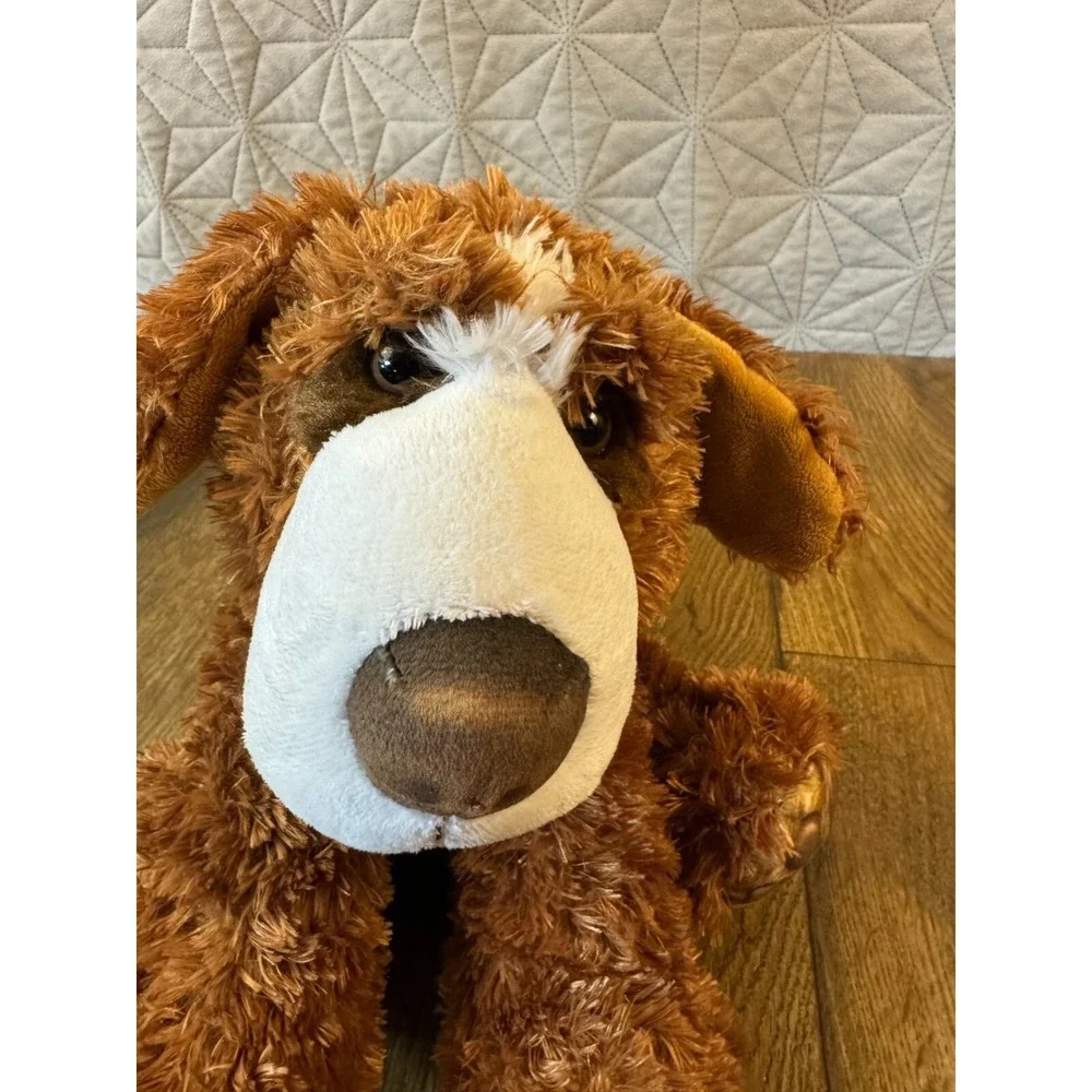 Aurora Olaf Saint‎ Bernard Dog Puppy Plush Stuffed Animal Realistic Brown 9 Inch