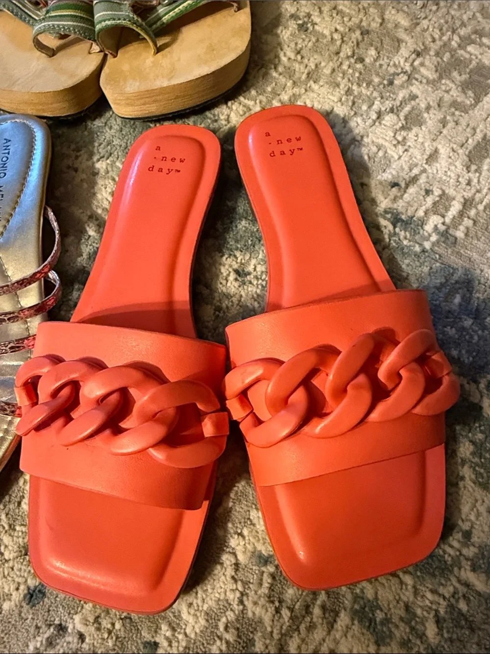 3 pairs size 8 1/2 women’s sandals, great brands and styles.
