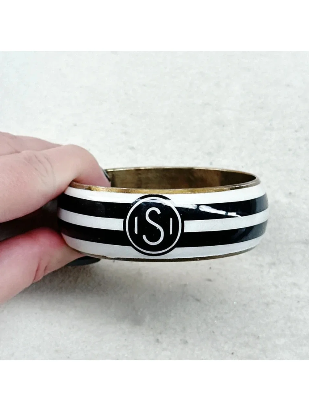 86a. S Initial Bracelet Preloved Monogram