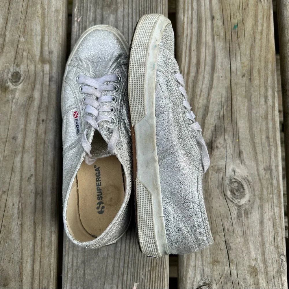Superga metallic canvas