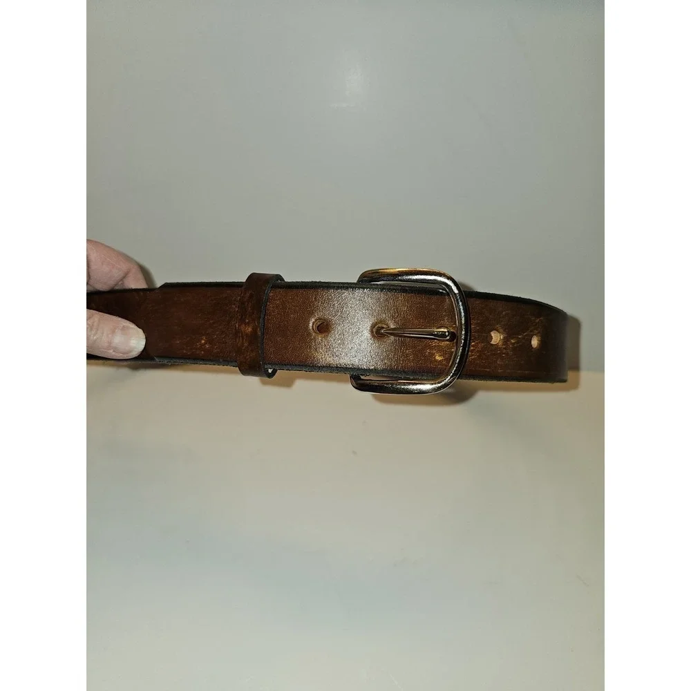 All Leather Brown Badic‎ Belt Size 36