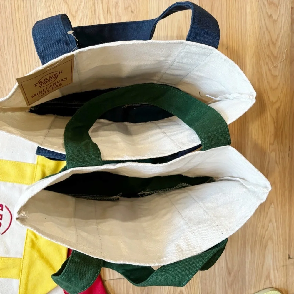 Trader Joe’s Four Mini‎ Canvas Totes