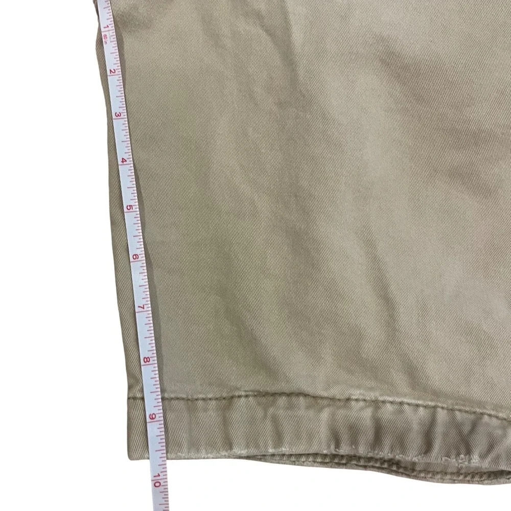 Hollister Mens Cargo Shorts Size‎ 31 Tan Khaki Cotton Twill Utility Pockets