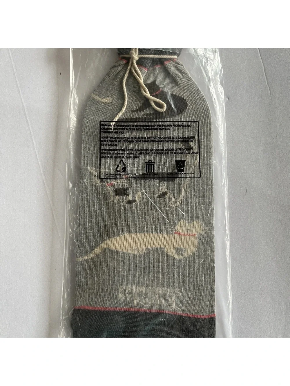 Primitives By Kathy Wine Bottle Sock Cats 1 Sock  New