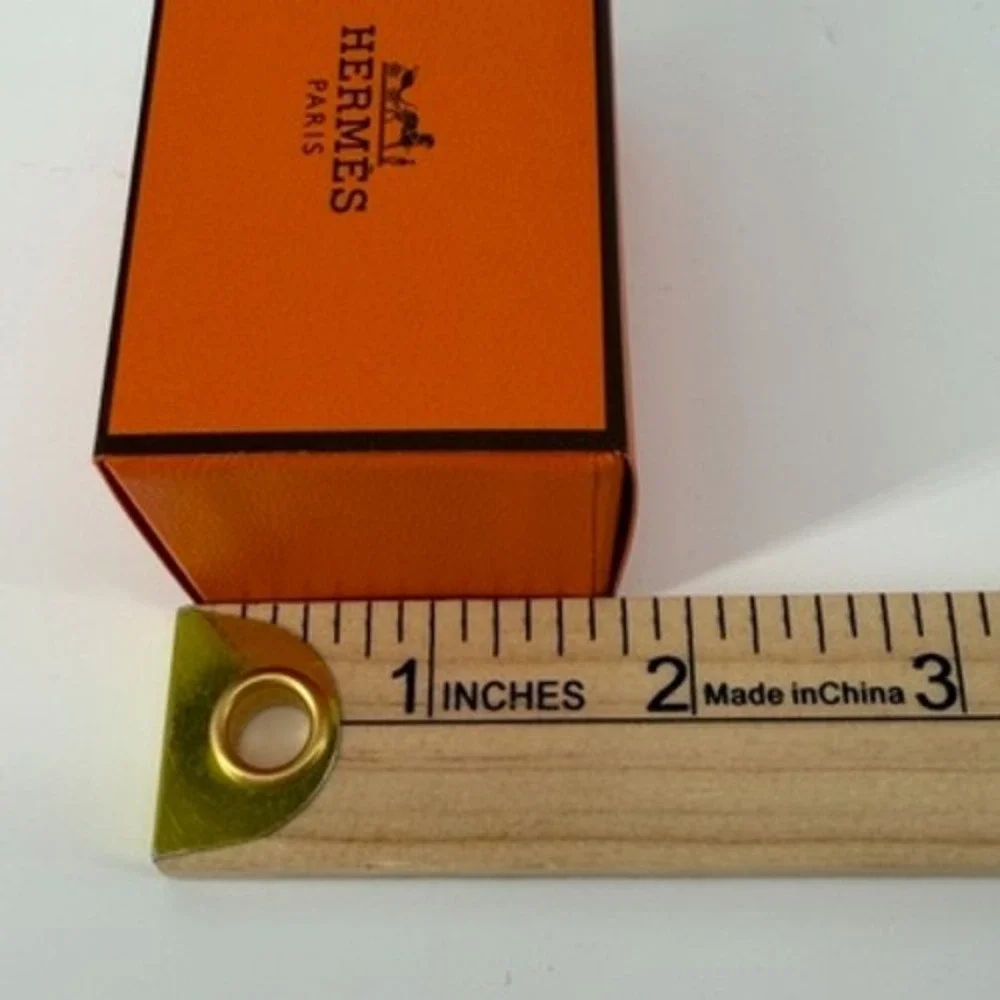 Hermes Paris Small Orange Jewelry Gift Box‎ Sliding Drawer 2.5x1.5x1.5 Inch