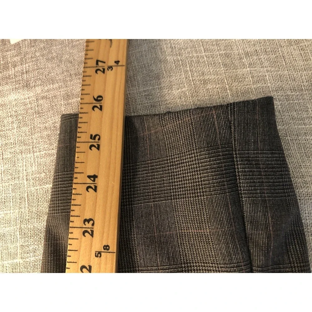 Gerald Austin Suit Gray Check 46R Wool Blazer Sport Coat  36 Trouser Business