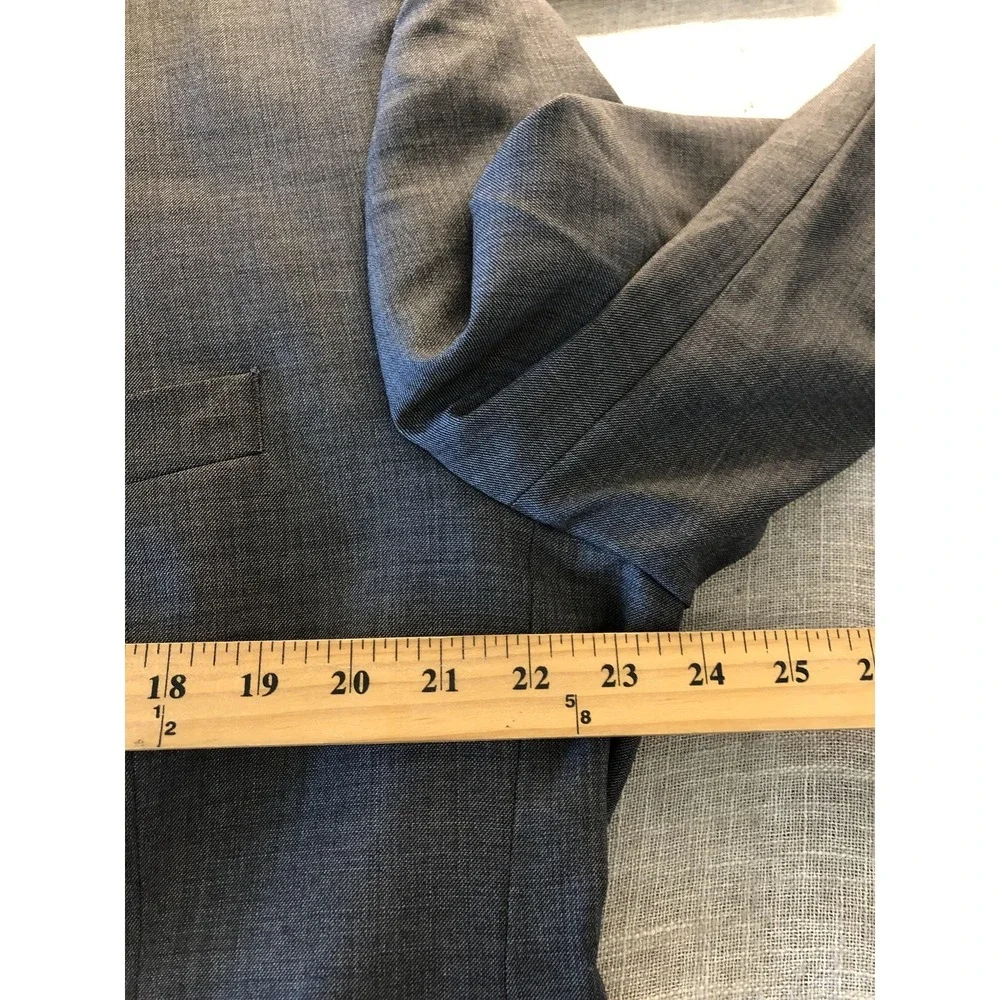 Ralph Lauren Blazer Mens 48R Gray 100% Wool Suit Coat Jacket Career Classic