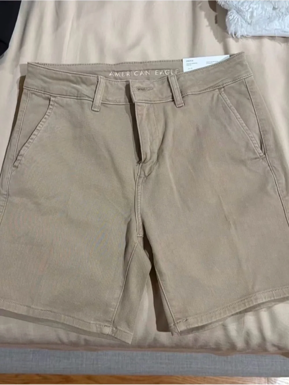 American Eagle Outfitters Tan Flat Front Shorts