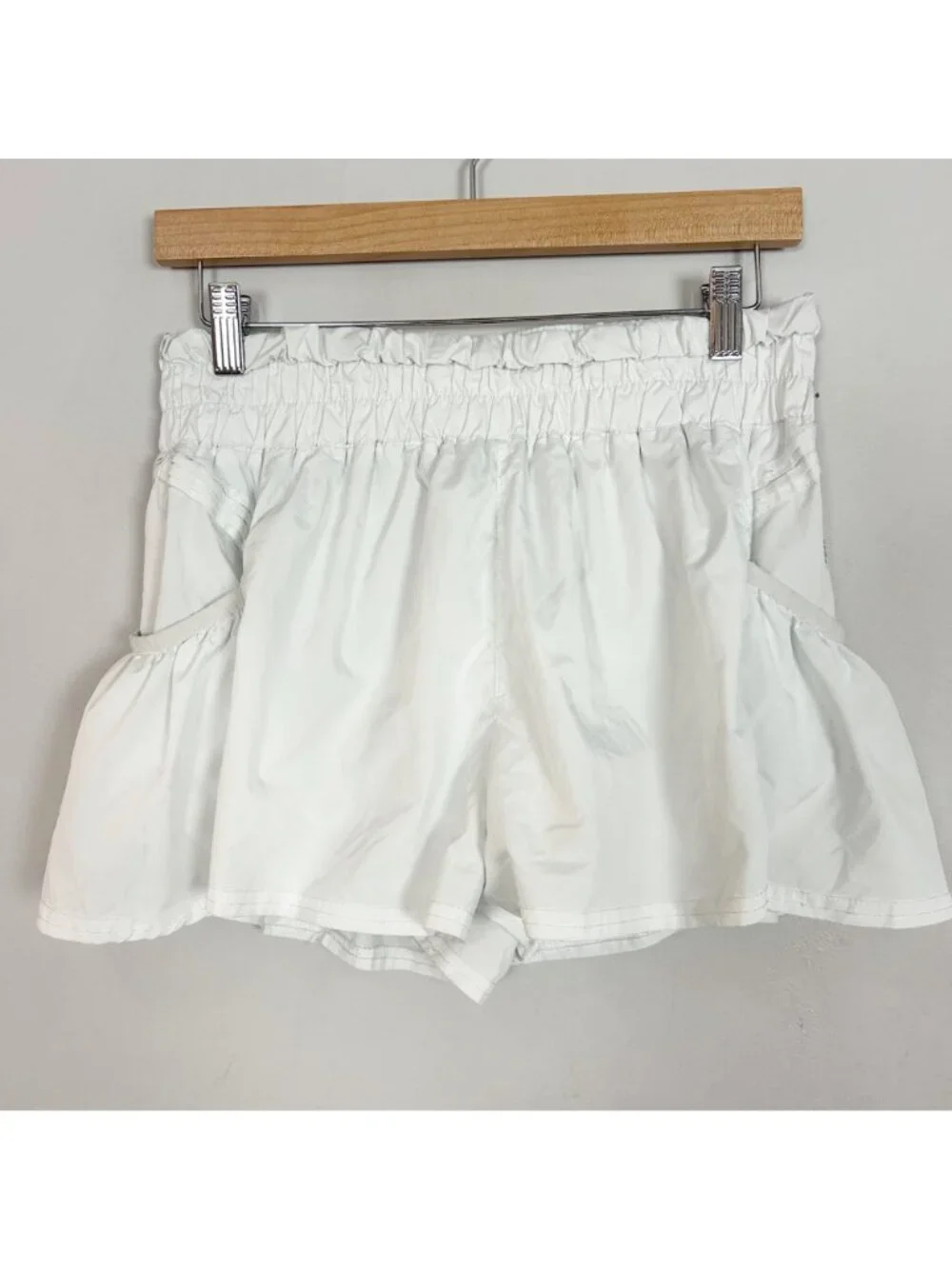 Free People Movement Get Your Flirt On Shorts White Size Large Women's