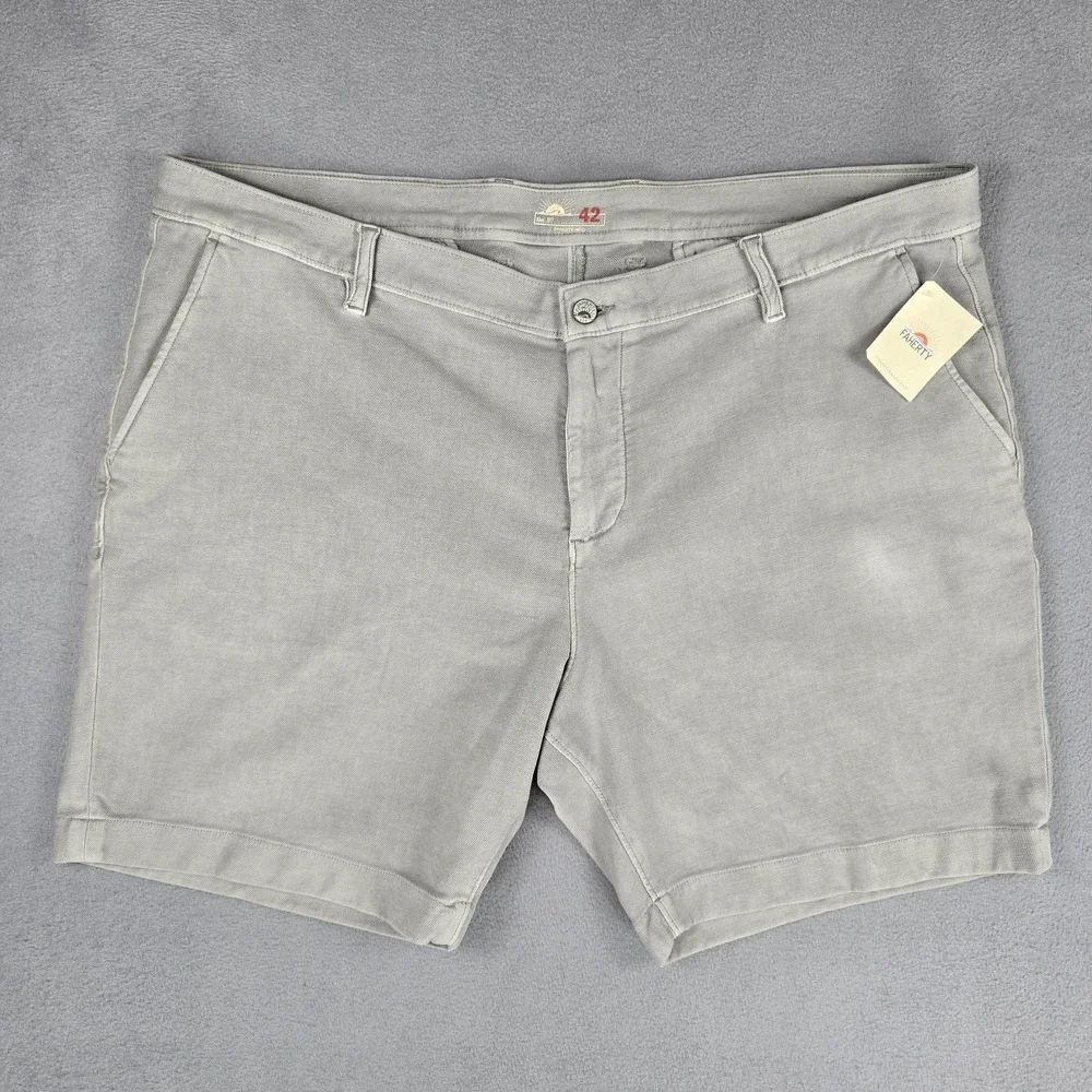 Faherty Shorts Mens‎ 42 Gray Stretch Terry Short 7 Inch Inseam Casual Chino Soft