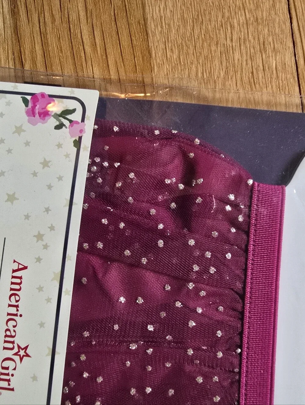 American Girl Janie and Jack Twinkling Magenta Tulle Skirt NWT