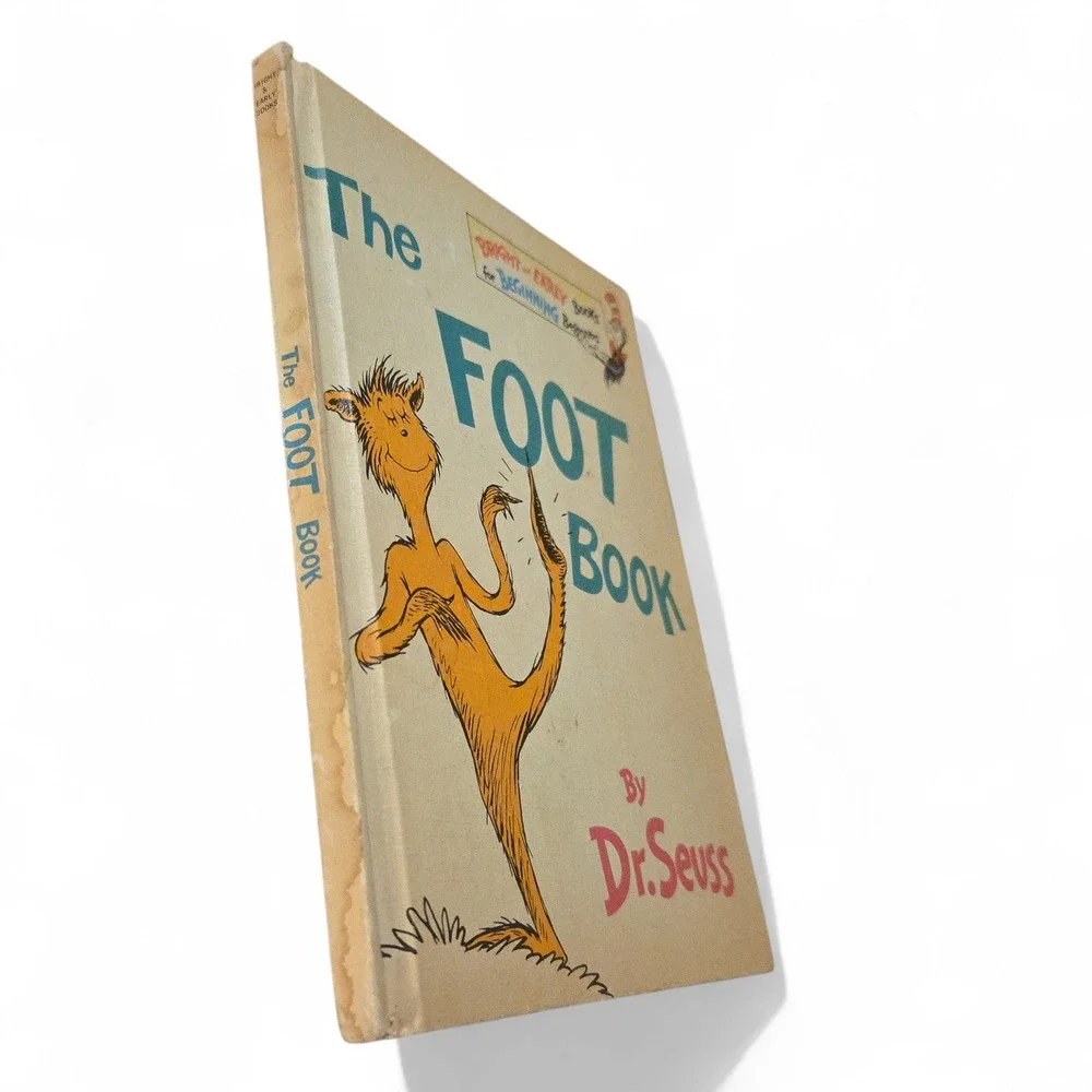 VTG 1968 Dr Seuss Childrens The Foot Book Hardcover Bright Early USA BOOK‎ CLUB
