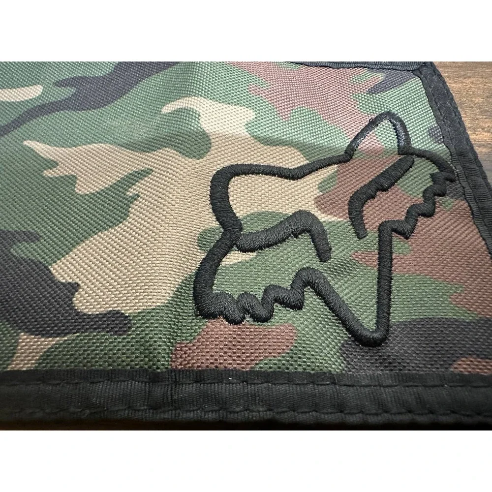 Fox Racing Camo Trifold Wallet Embroidered Logo Canvas Hook Loop - 059 (32)