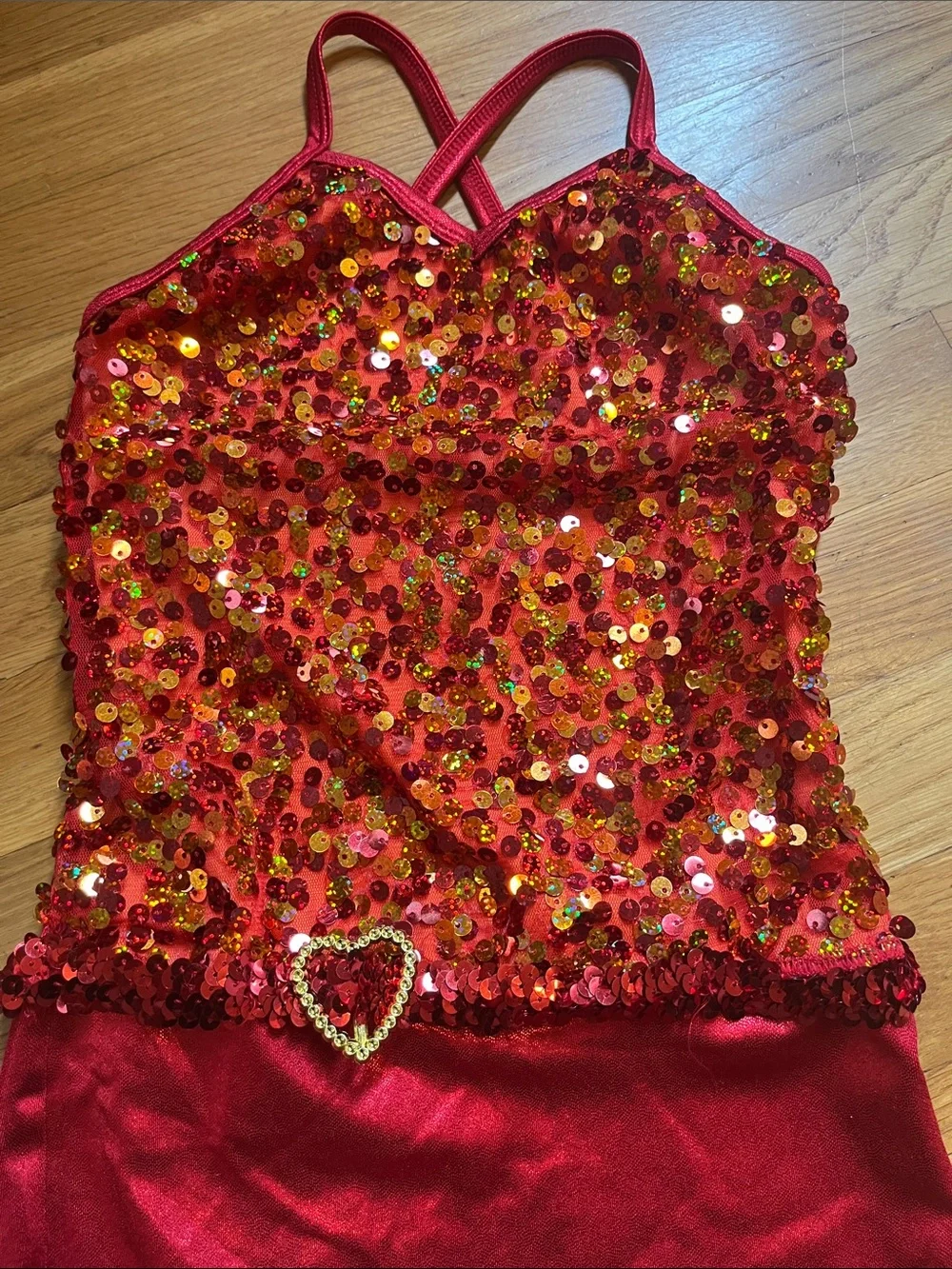 Curtain Call Costumes sparkling red