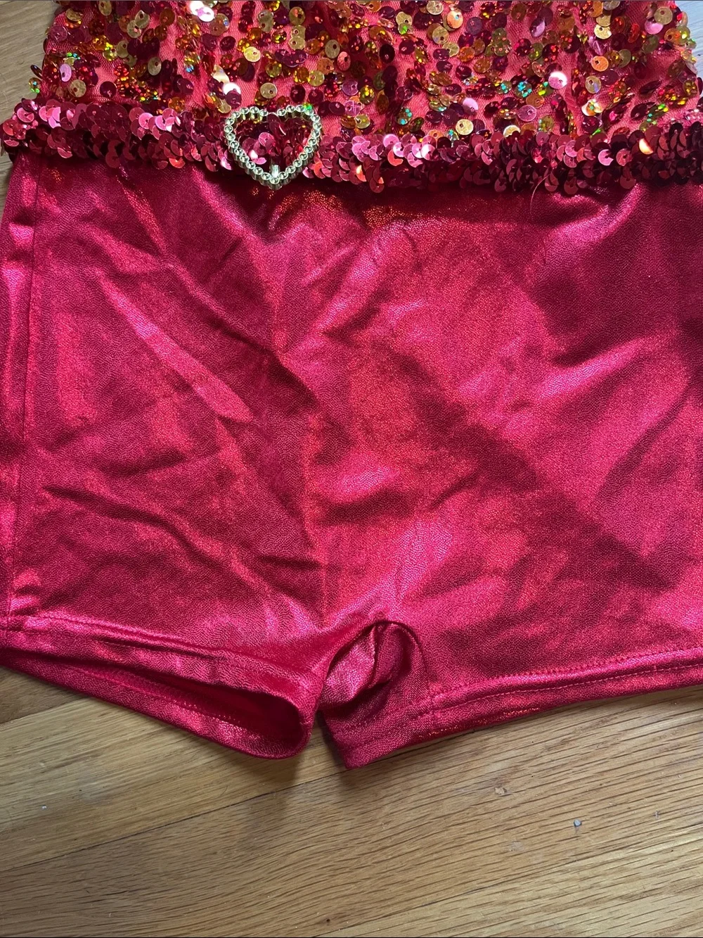 Curtain Call Costumes sparkling red