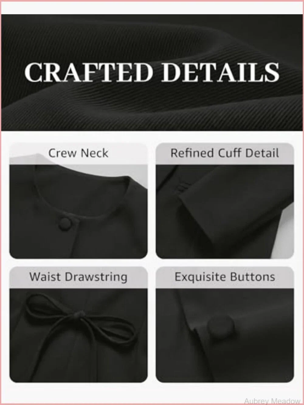 Women's Professional Blazer, Adjustable Cinched Waist Fitted Office Jacket