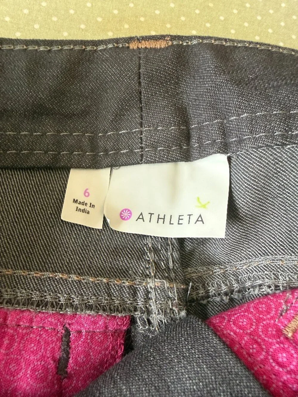 Women's 6 NWT Athleta Frontier Denim Stretch Pants