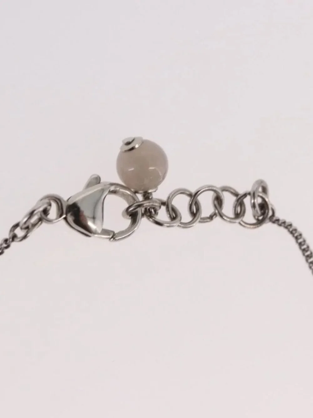 CHANEL Bracelet Metal Silver CC Auth BA13638M