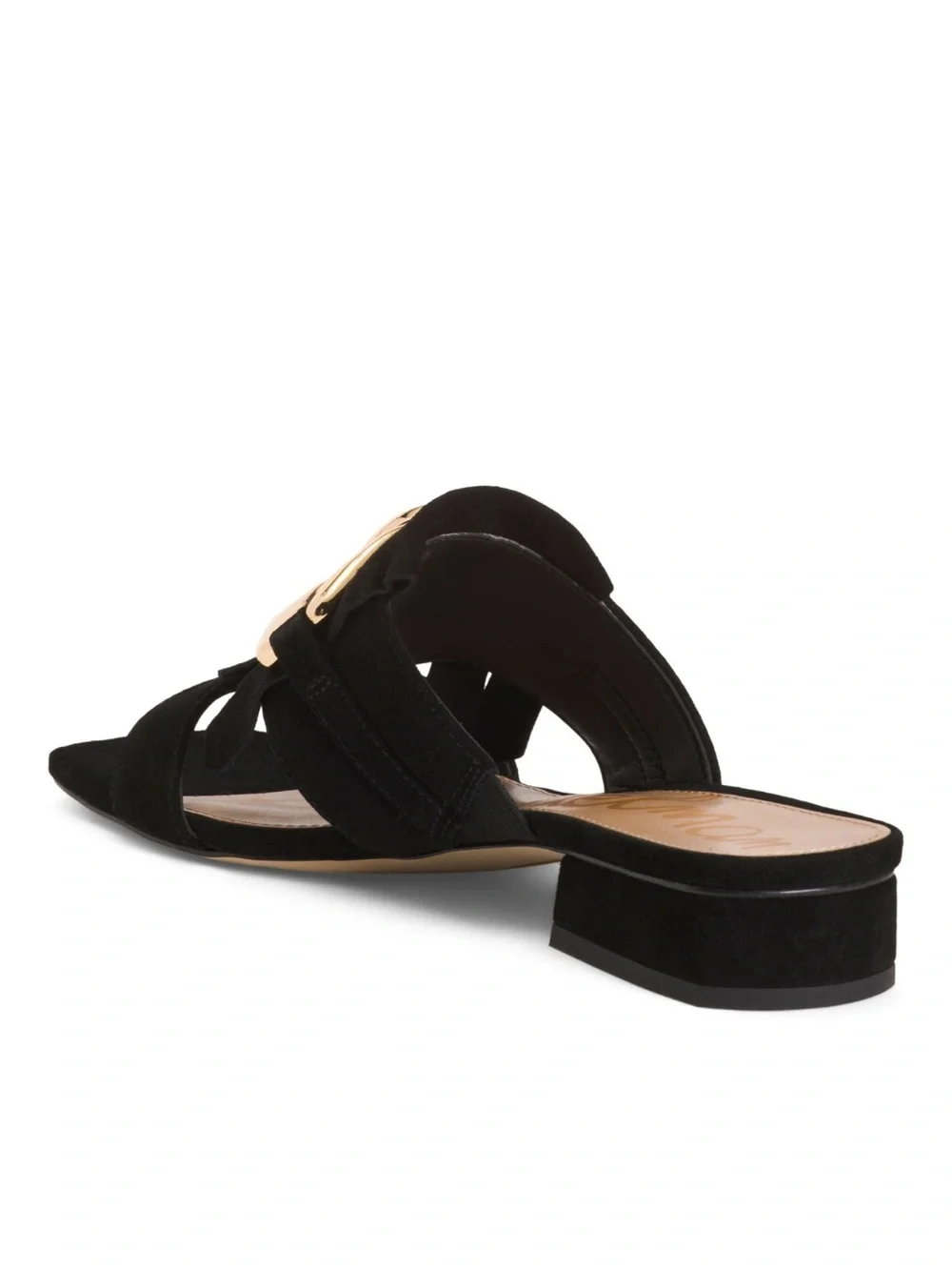 Sam Edelman Black Suede Darby Slides NWT