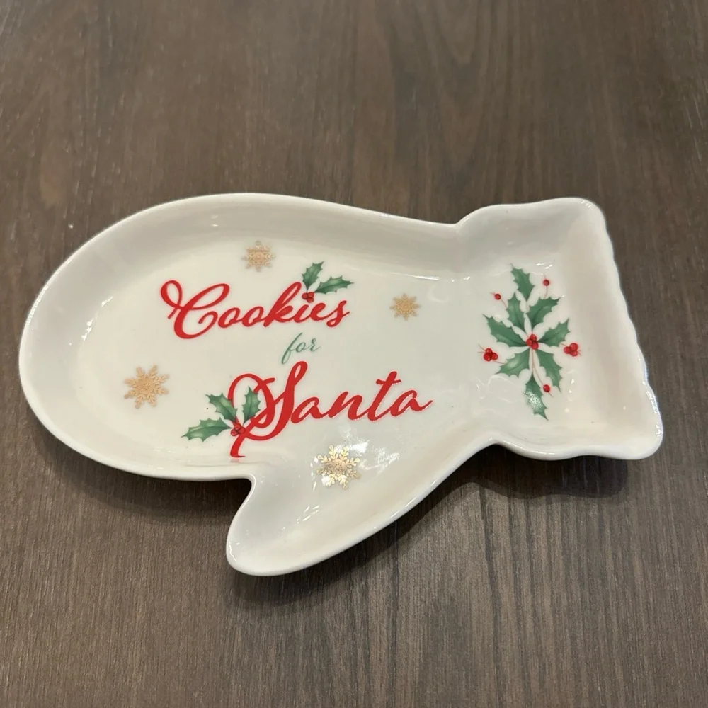 Lenox Holiday Christmas Cookies For Santa Plate‎ Only