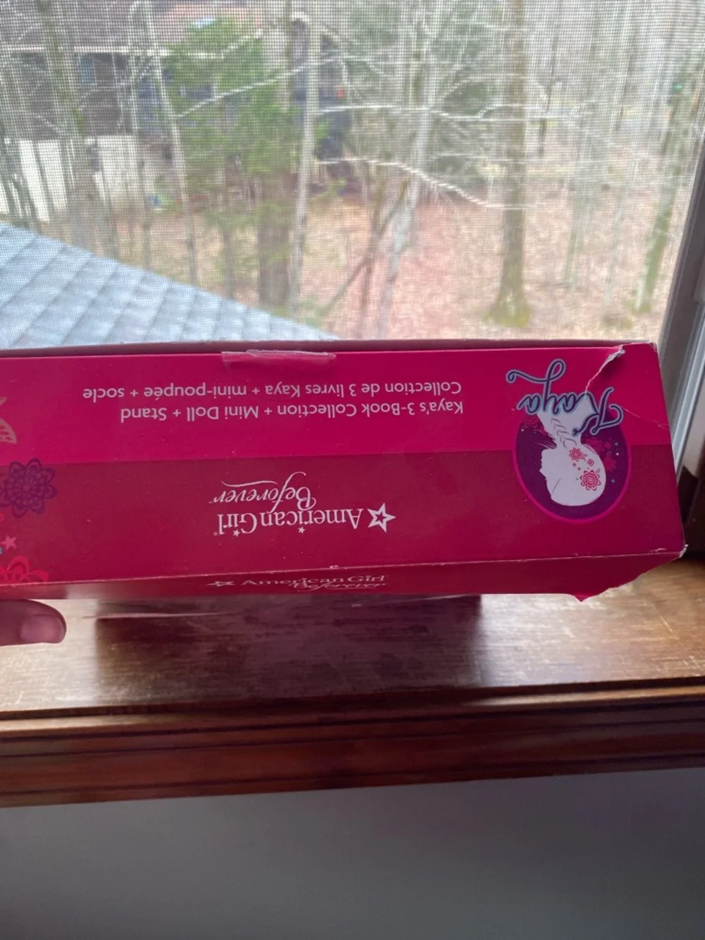 American Girl Beforever Box with Bright Pink Design (has been opened)