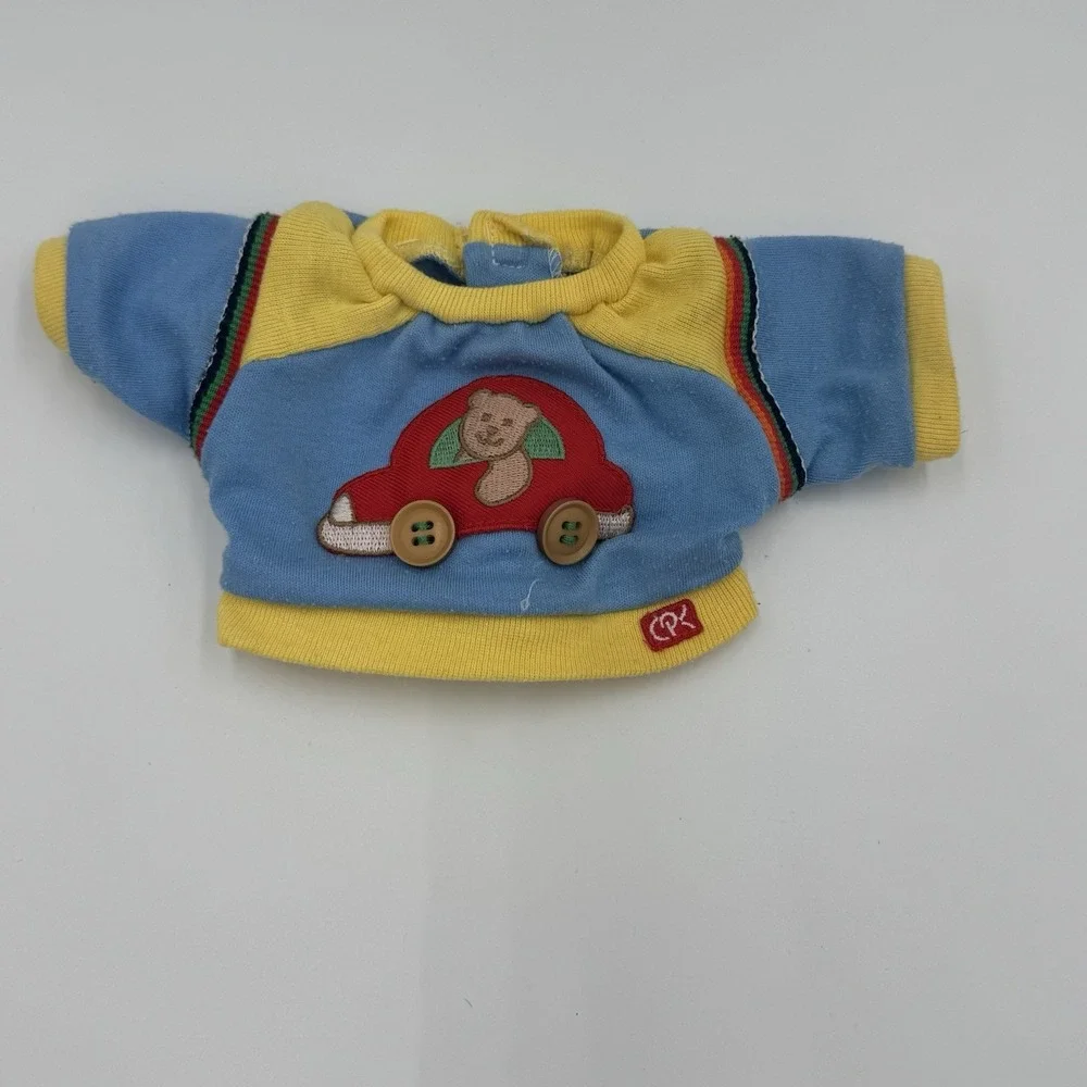 Vintage Cabbage Psych Kids Shirt Blue With Red Car & Yellow‎ Trim