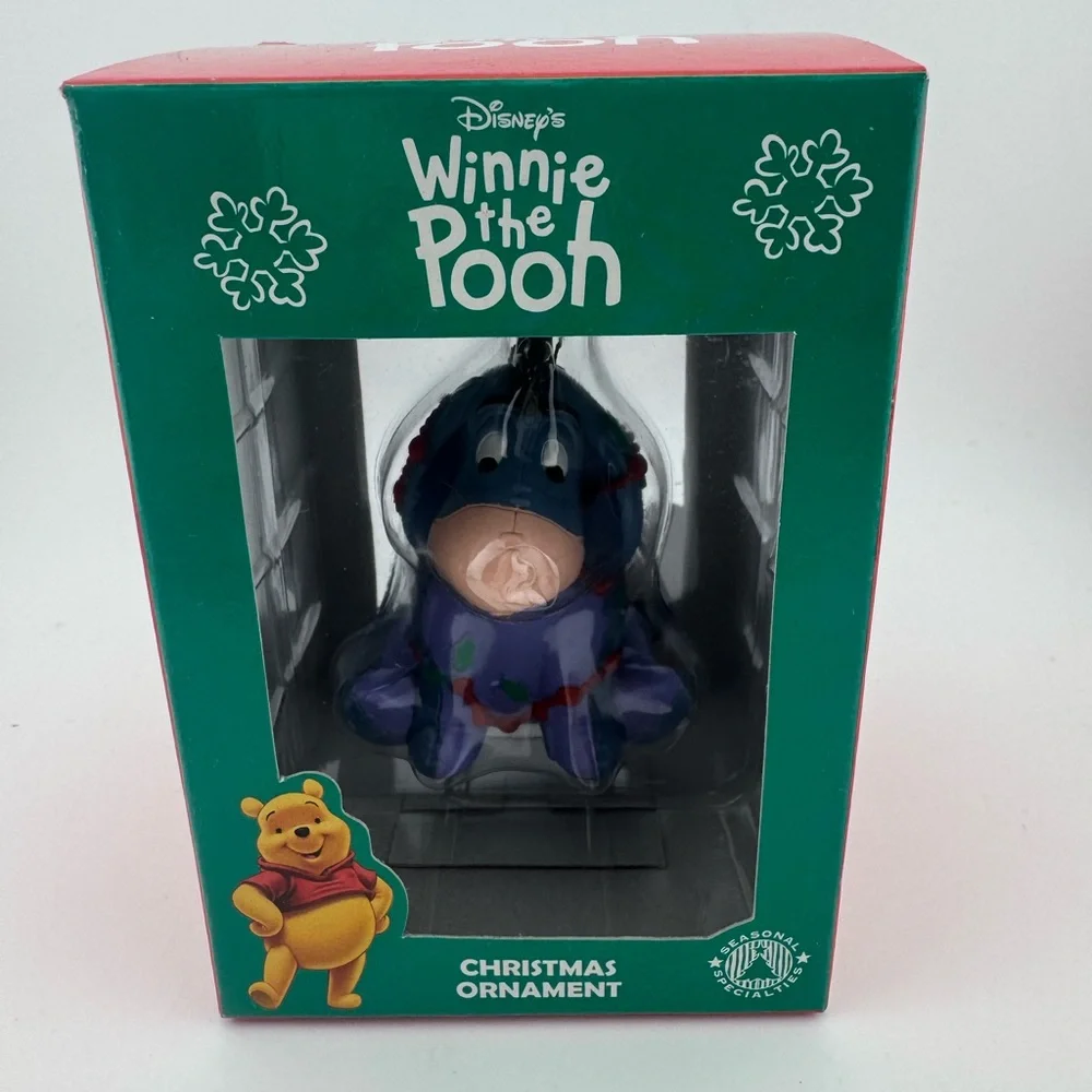 Disney Winnie‎ the Pooh Eeyore Christmas Ornament - Purple and Blue New Vintage
