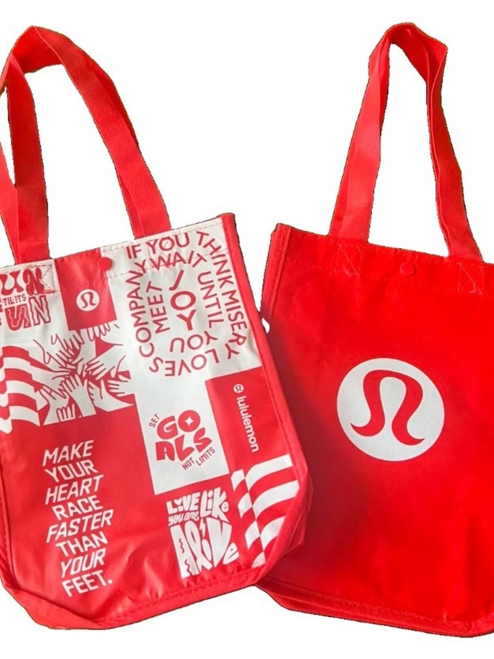lululemon athletica logo style foldable