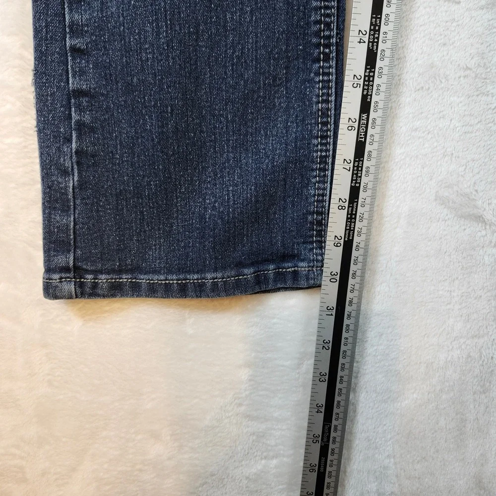 Earl Jeans Bootcut Women 30 Blue Good Rhinestone Embellished Y2K Dark Wash Denim
