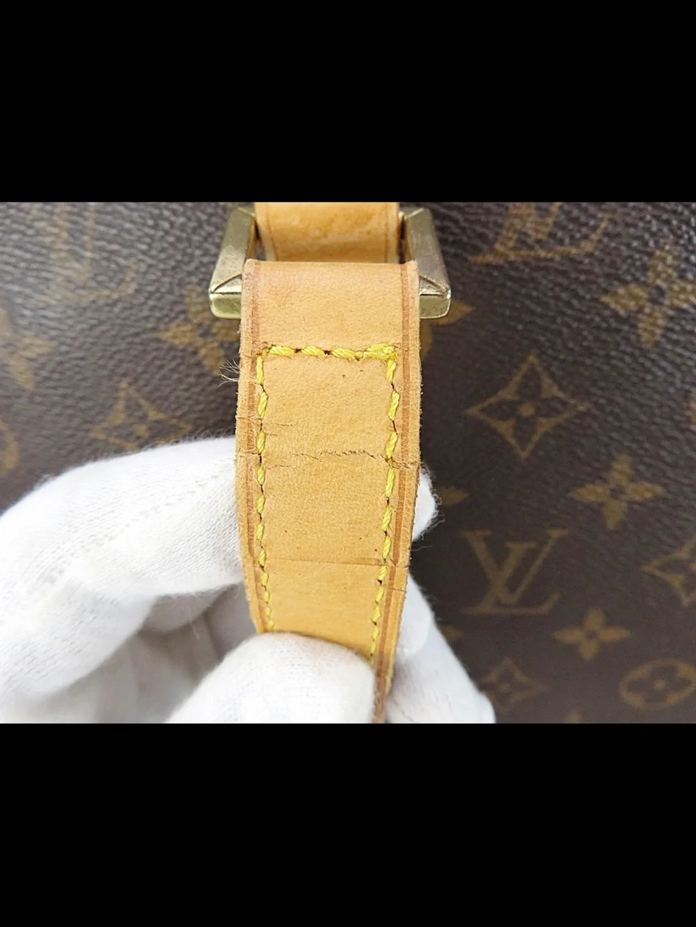Louis Vuitton shoulder yellow monogram
